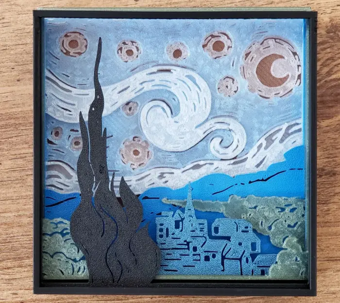 La noche estrellada – Shadow Box